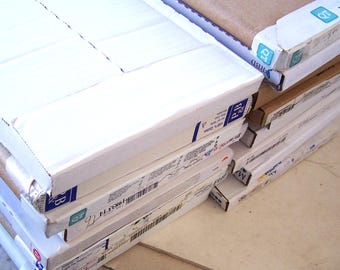 Cardboard Fabric Bolts for Storing Fabric 23" by 7 1/2" Lot of 17 Used, Fabric and Cloth Storage, Folding Flats for Fabric, Cardboard Bolts