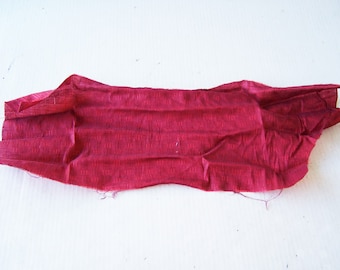 Remnant Sale - Polyester Fabric 18" X 9" Shop Item #002, Burgundy Colored Cloth, Costume, Doll or Craft Fabric Pieces
