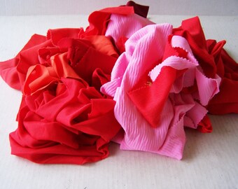 Polyester Strickstoff Scraps Mischfarben, Bastelstoff Stücke, Puppenkleidung Zubehör, farbige Stoffstücke, Stricktuch, Quilt Stoff