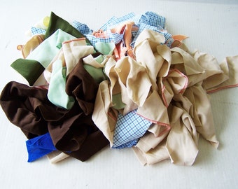 Polyester Strickstoff Scraps gemischte Farben, Handwerk Stoffstücke, Puppenkleidung Zubehör, farbige Stoffstücke, Stricktuch, Quilt Stoff