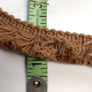 Trim Brush Trim 1&quot; Brown Conso 8304 Color 56 By the yard limited quantity not reorderable