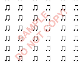 Eighth Note Label PDF & Instructions