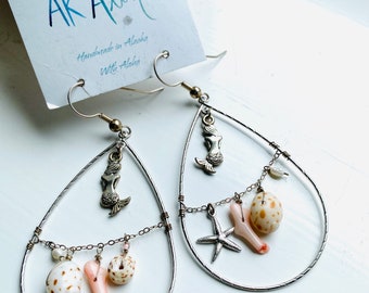 Mermaid Hoop Earrings
