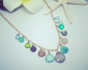 Gemstone Gold Necklace