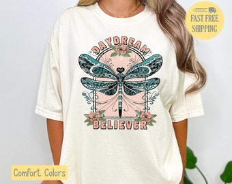 Daydream Believer Graphic Tee, Monkees Music Shirt, Dragonfly Tshirt, Throwback Music Sweatshirt, Dragonfly Tee Shirt, Comfort Colors
