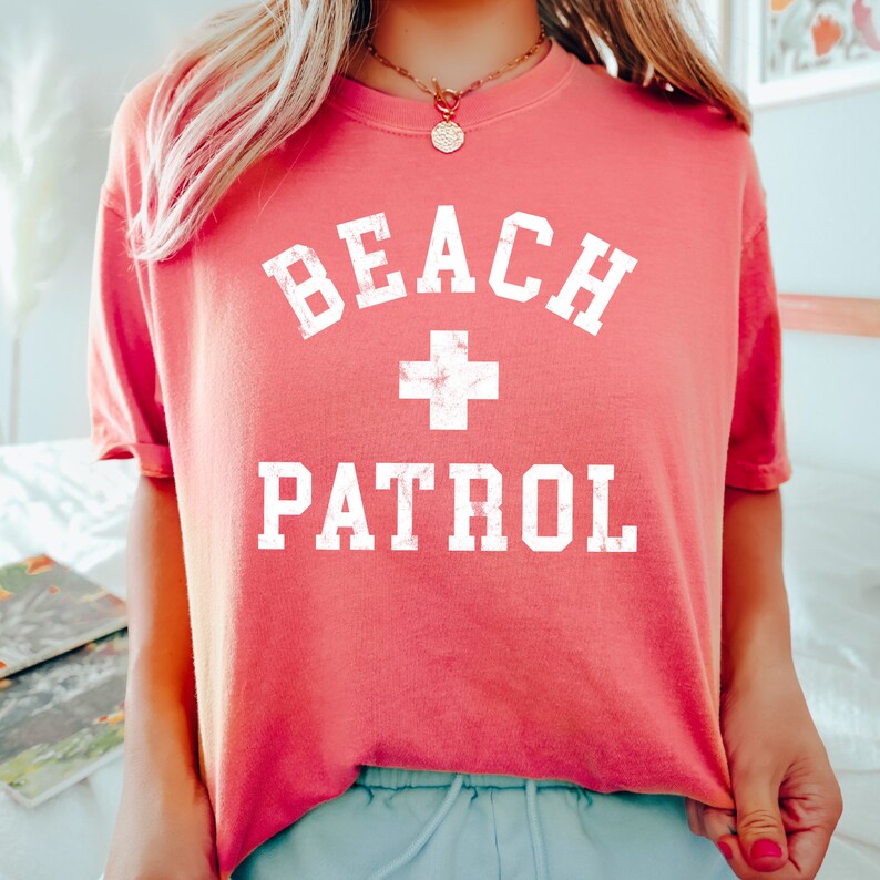 Beach Patrol Sweatshirt, Beach Tshirt, Lifeguard T-shirt, Summer Shirt ...