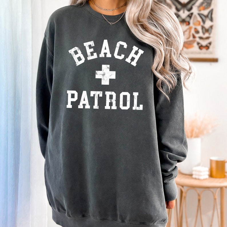 Beach Patrol Sweatshirt, Beach Tshirt, Lifeguard T-shirt, Summer Shirt ...