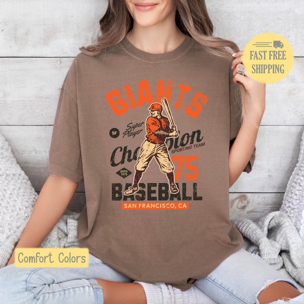 Giants Baseball Graphic Tee, Vintage Baseball Tee, Champion Team Shirt, Baseball Sweatshirt, San Francisco CL Team, Sports, Baseball Mom