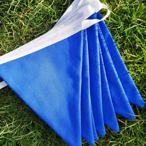Blue and white bunting, baby shower decor, wedding decor, summer fete, festival theme decor, children&#39;s room decor