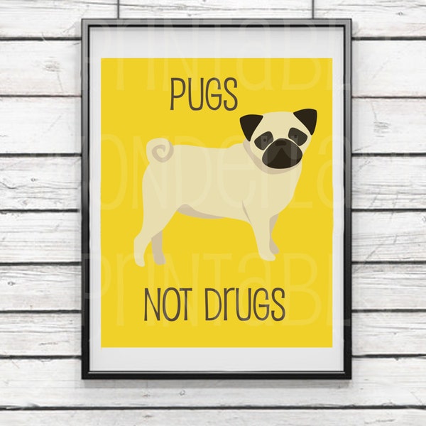 Pugs Not Drugs Etsy Pugs Not Drugs Etsy