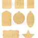 Printable Gift Tags Digital Gift Tags Labels With a Brown Paper Texture ...