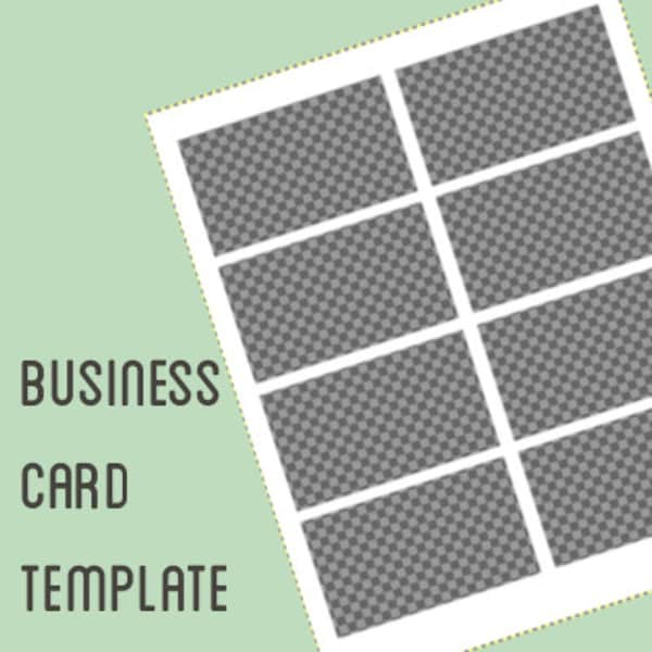 Business card template - design your own business cards using this digital template - European and American sizes