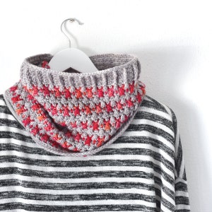 Nasoloda Cowl PDF Pattern ~ Crochet colorwork