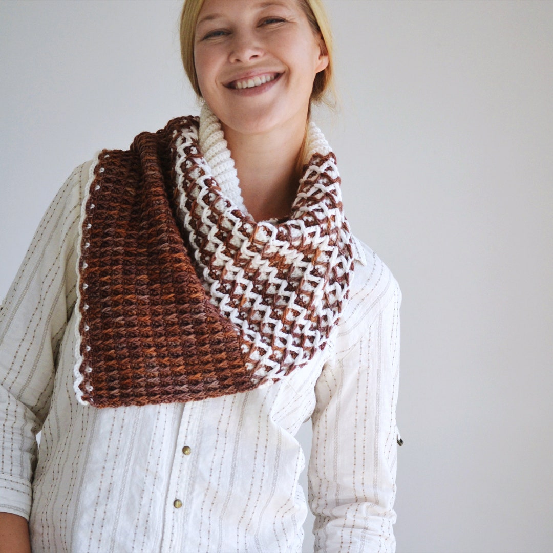 Kafa Shawl PDF Pattern ~ Colorwork Crochet - Etsy