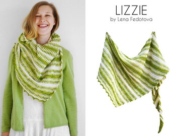 Lizzie Shawl PDF Pattern ~ Casual crochet