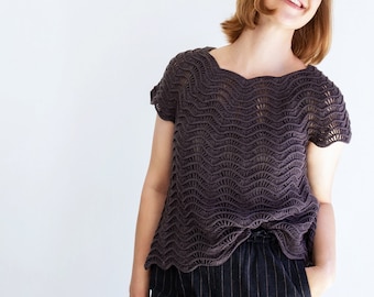 Chaitee Crochet Top Pattern • Lightweight Summer Tee (PDF Download)