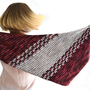 Lava Shawl PDF Pattern ~ Colorwork crochet