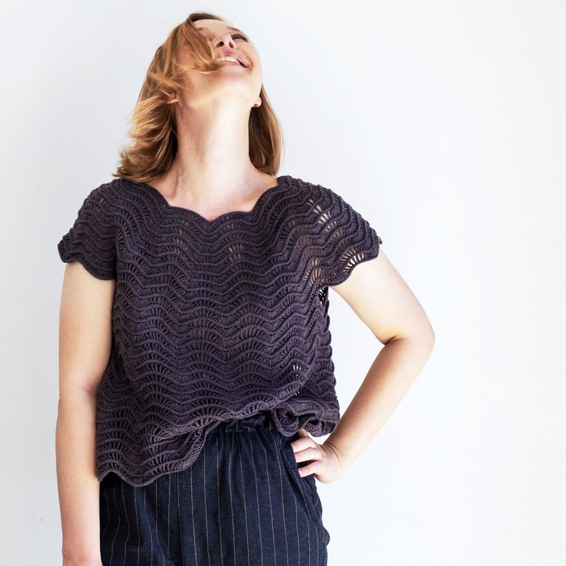 Chaitee Top PDF Pattern Casual crochet image 4