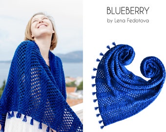 Blueberry Shawl PDF Pattern ~ Granny Stitch