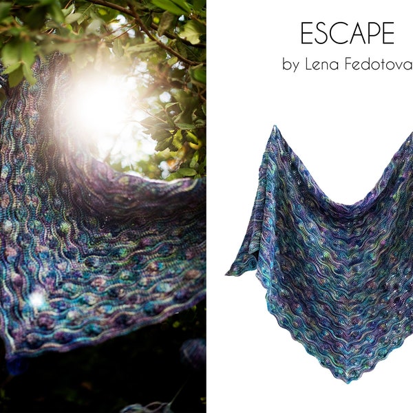 Escape Shawl PDF Pattern ~ Texture crochet