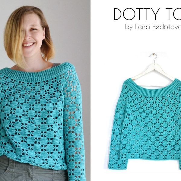 Dotty Top PDF Pattern ~ Casual crochet