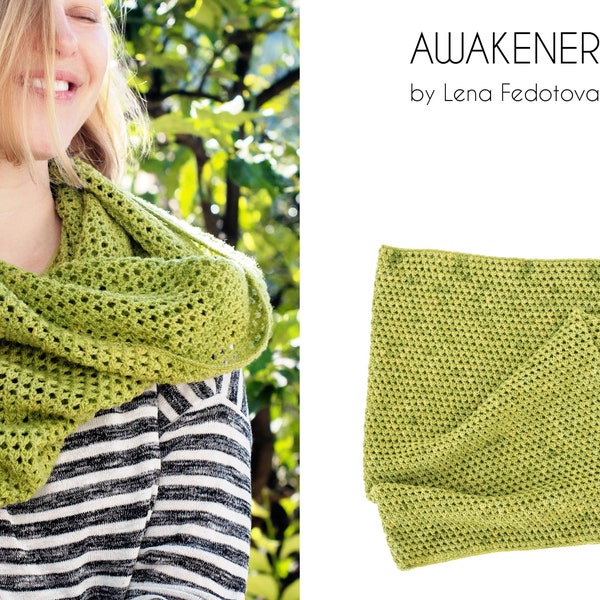 Awakener Cowl PDF Pattern ~ Crochet Leaf Stitch