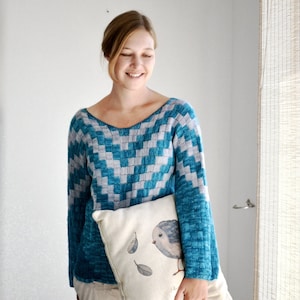 Zzz Top (Tunisian crochet entrelac pattern)