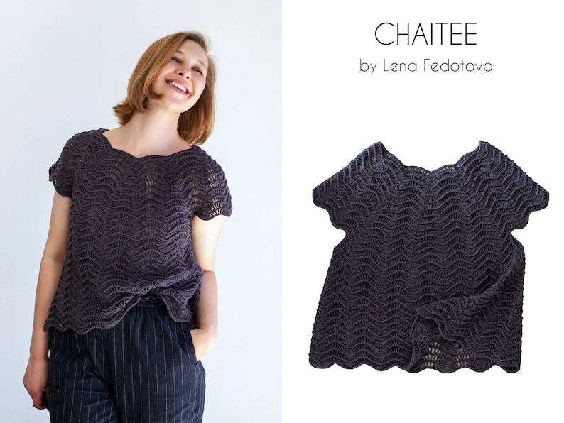 Chaitee Top PDF Pattern Casual crochet image 1