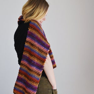 Kambalda Scarf PDF Pattern ~ Colorful crochet