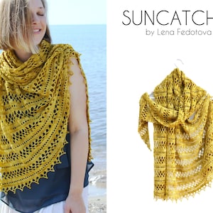 Suncatcher Shawl PDF Pattern ~ Lace crochet