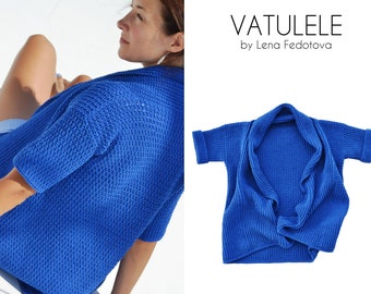 Vatulele Cardigan PDF Pattern ~ Casual crochet