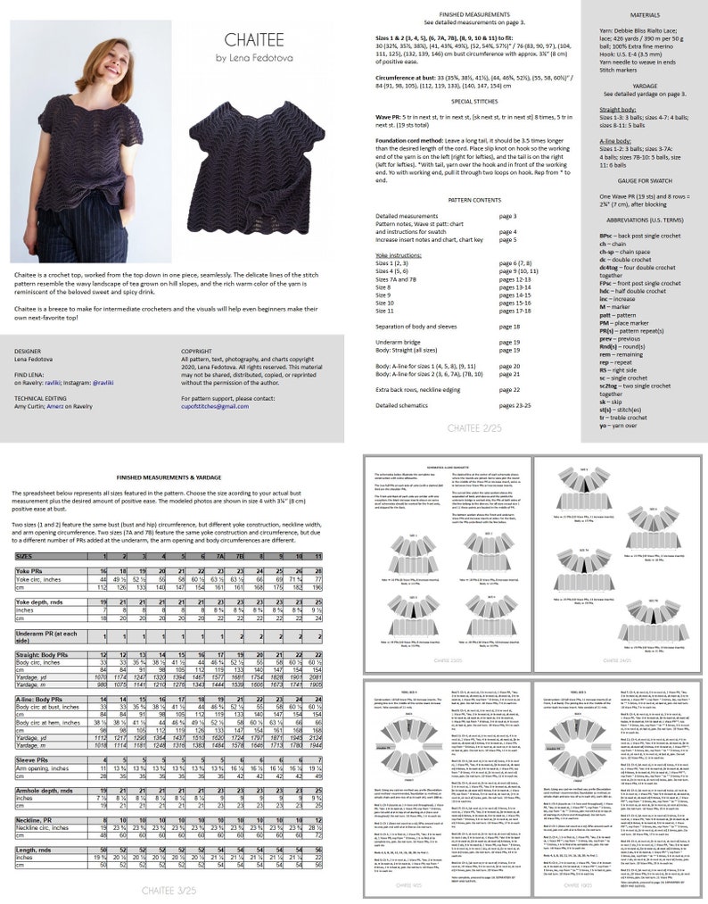 Chaitee Top PDF Pattern Casual crochet image 8