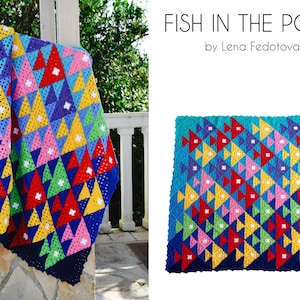 Fish in the Pond Blanket PDF Pattern ~ Crochet