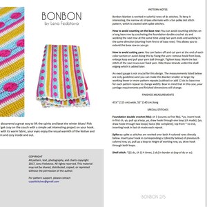 Bonbon Blanket PDF Pattern Crochet image 4