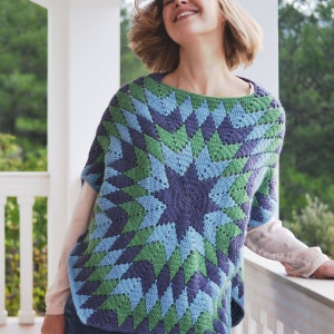 StarOver Poncho PDF Pattern Modern Crochet image 6