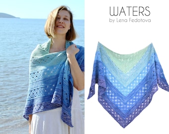 Waters Shawl PDF Pattern ~ Crochet