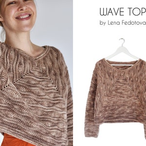 Wave Top PDF Pattern ~ Casual crochet