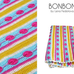 Bonbon Blanket PDF Pattern Crochet image 1