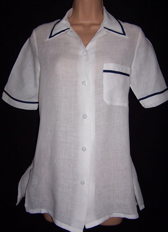 Laura Ashley Vintage Spring 95' Pure Linen Rare Na