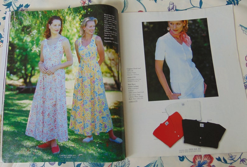Laura Ashley by Post Spring Into Summer 1997 Vintage Fashion - Etsy UK