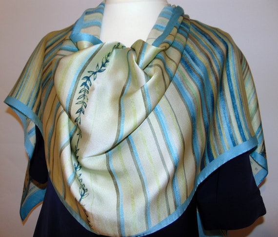 Laura Ashley Vintage Spearmint Pure Silk/Twill Si… - image 6