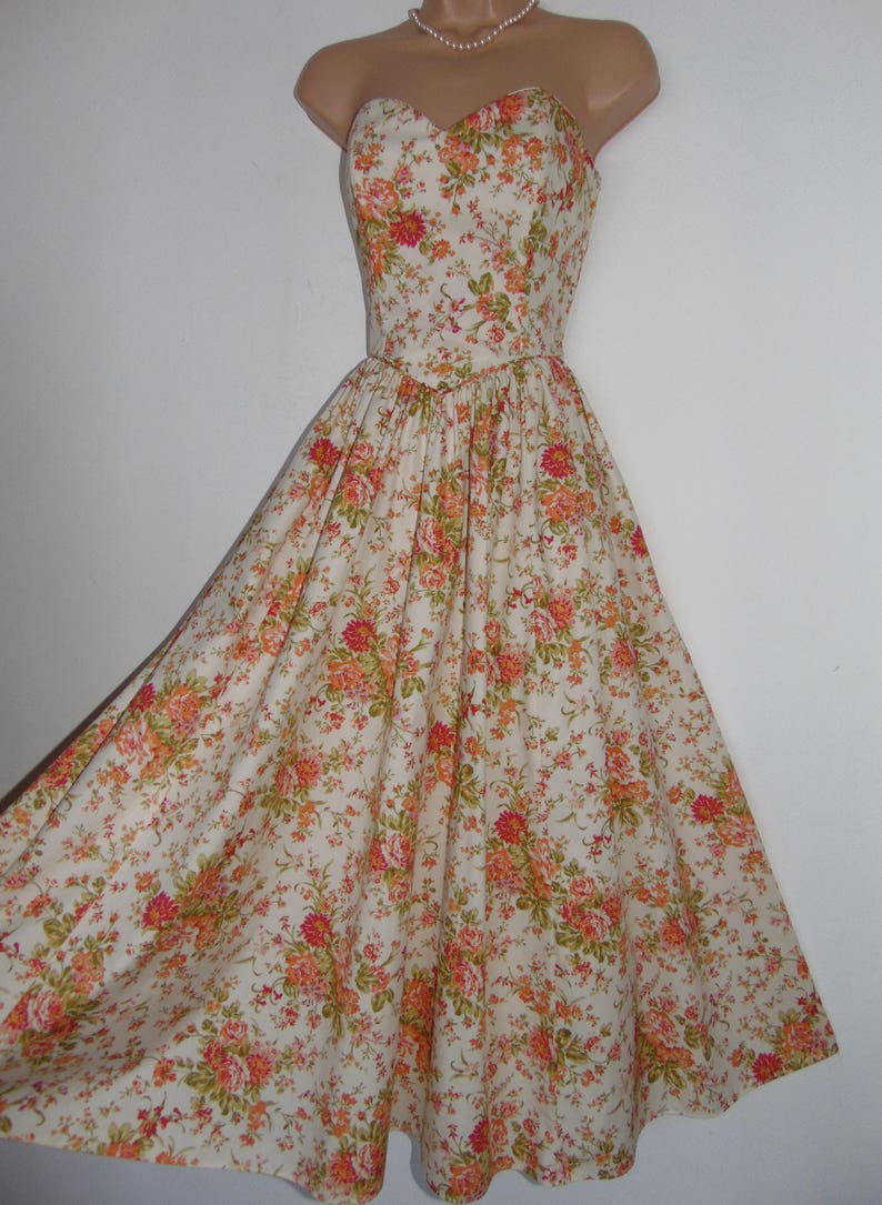 ecru vintage occasion dress