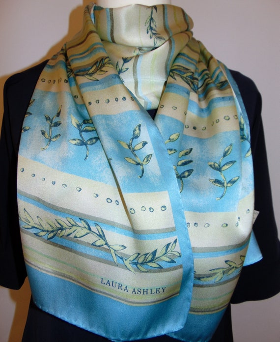 Laura Ashley Vintage Spearmint Pure Silk/Twill Si… - image 3