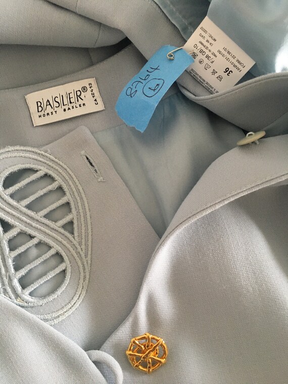 Basler Vintage Powder Blue 60 s Retro Vestido Nautico 45 Lana Nueva 36 UK 10 Etsy Mexico
