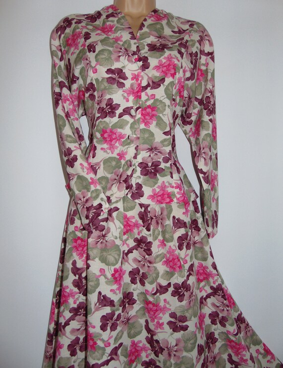 Laura Ashley Vintage 90's Cotton Linen Viscose Summer - Etsy UK