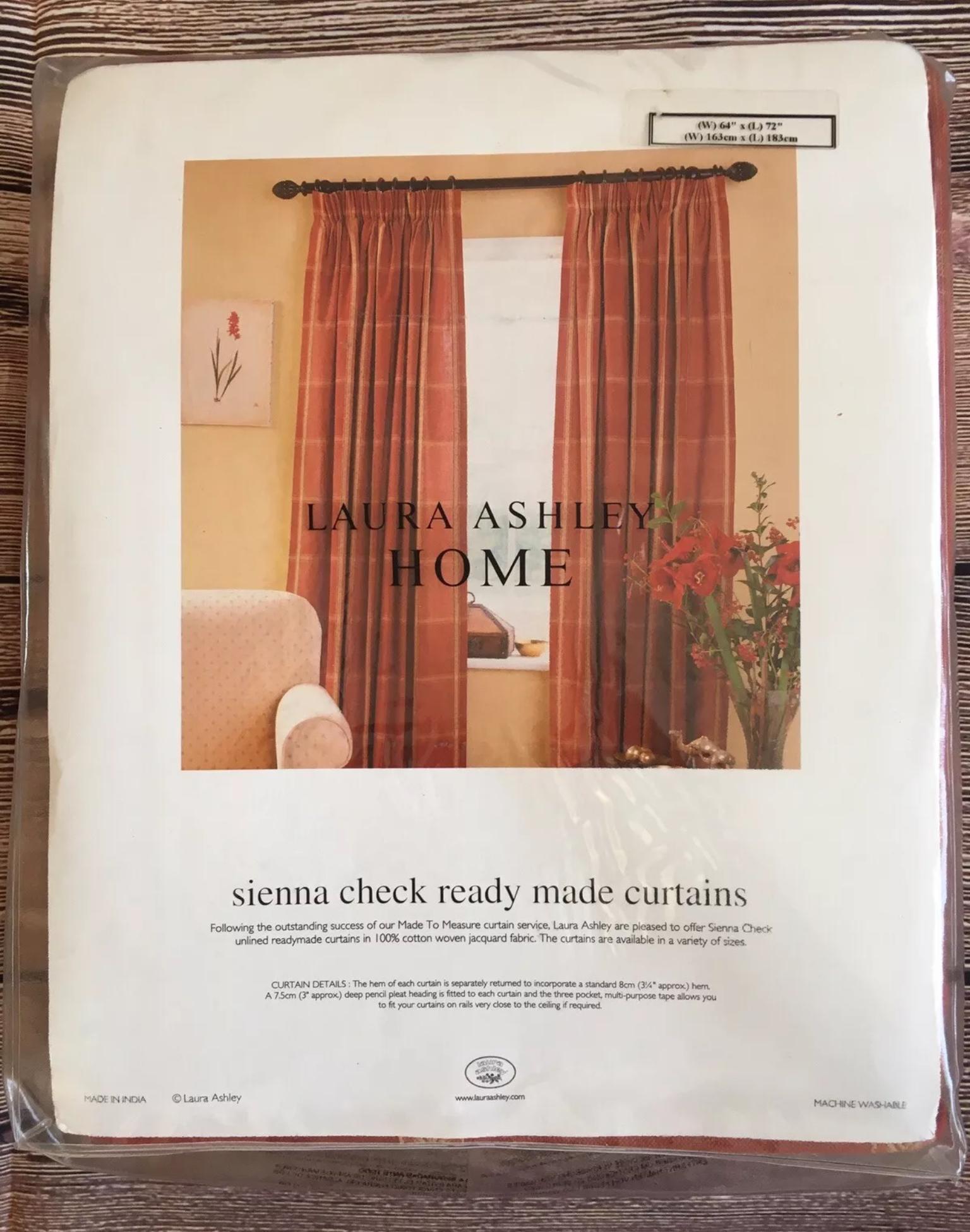 期間限定価格]LAURA ASHLEY ローラアシュレイ カーテン・裏地セット