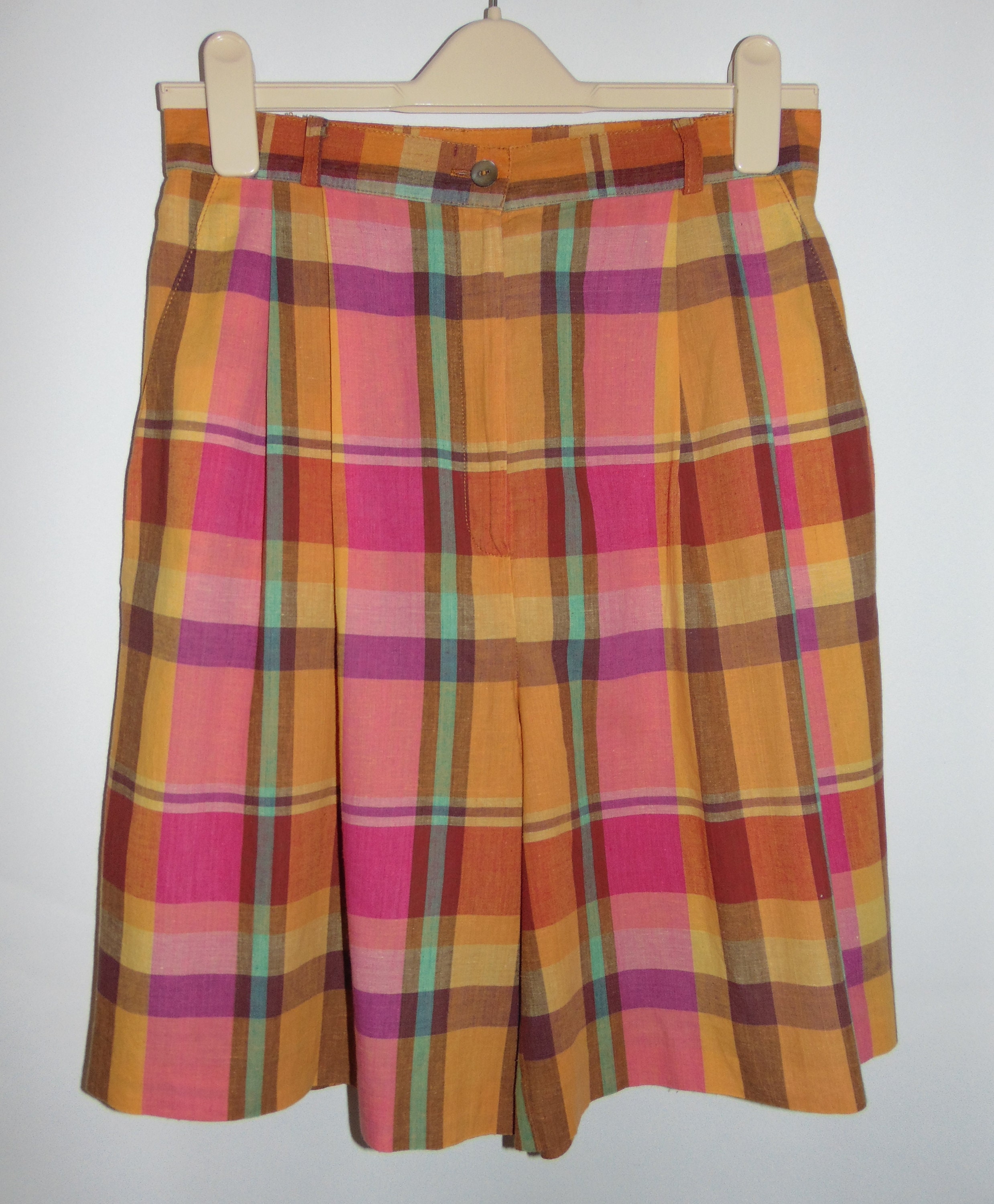 Laura Ashley Vintage Check Cotton Summer Shorts Culottes UK - Etsy UK