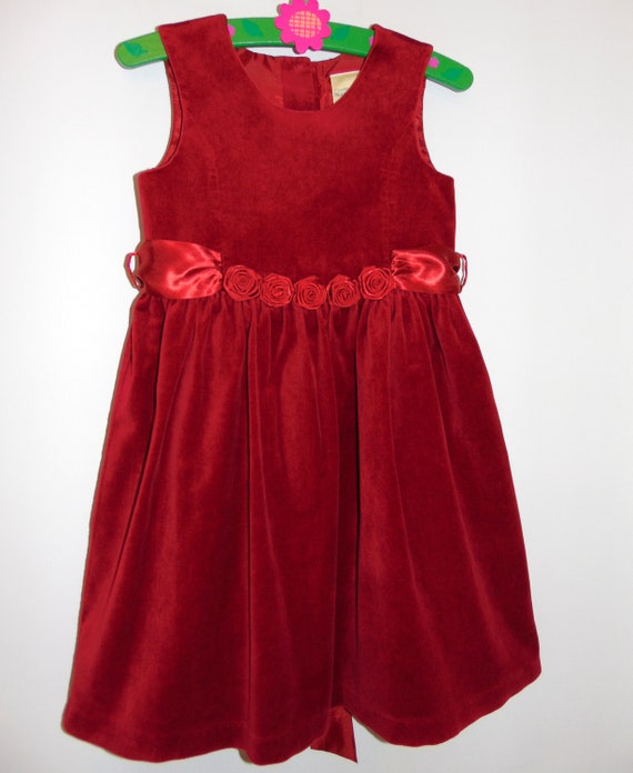 laura ashley red velvet dress