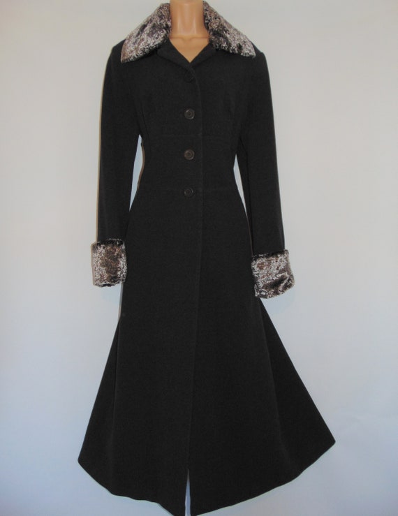 Laura ashley top wool coat