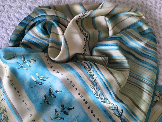 Laura Ashley Vintage Spearmint Pure Silk/Twill Si… - image 8